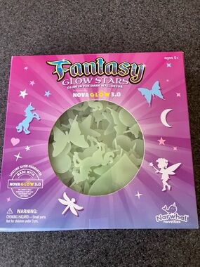 Fantasy Glow Stars - Pink Glow Wall Decor